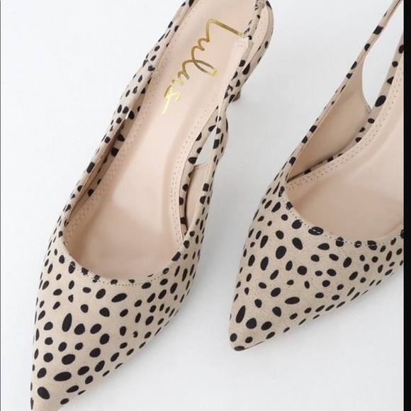 Lulus  black & white mid low heels - Picture 3 of 4